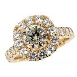 14k Gold 2.34 ct Round Brilliant Diamond Ring