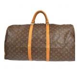 LOUIS VUITTON KEEPALL 60 MONAGRAM TRAVEL BAG