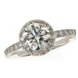 14k Gold Brilliant XXX 1.71 ct Lab Diamond Ring