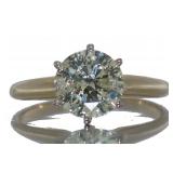 14kt Gold Round Brilliant 1.72 ct Diamond Ring