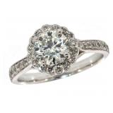 14k Gold 1.40 ct Round Brilliant Diamond Ring