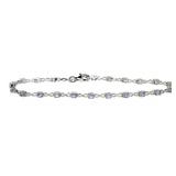 Natural 1.00 ct Tanzanite Infinity Bracelet