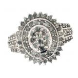 Oval 1.00 ct Diamond Cocktail Ring