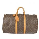 LOUIS VUITTON KEEPALL 55 MONOGRAM TRAVEL BAG