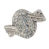 10k Gold 1.00 ct Oval Diamond  Dinner Ring