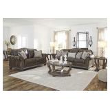 Ashley 582 Malacara Leather Sofa & Love Seat