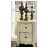 Whalen Antique White 2 Drawer Filing Cabinet