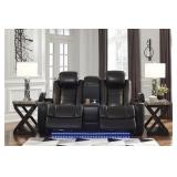 Ashley 370 PWR REC Love Seat w/ADJ Head Rest