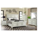 King - Calloway White 5 pc Bedroom Suite