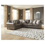 Ashley 58703 Rolesan Leather 3 pc Sectional Sofa