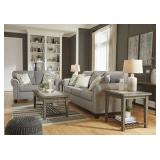 Ashley 989 Alandari Gray Sofa & Love Seat