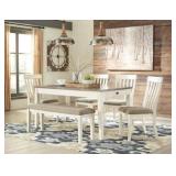 Ashley D447 Bardilyn 6 pc Antique White Dining Set