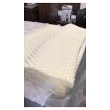 Queen - Memory Foam Egg Crate Mattress Pad