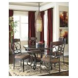 Ashley D329 Round 44" Table & 4 Chairs