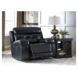 Ashley 64703 Navy Leather XXL 43" PWR REC