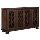 Ashley D506-35 Glass Front 64" Server