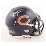 Autographed Khalil Mack Bears Mini Helmet