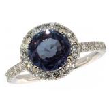 14k Gold 3.55 ct Alexandrite & Diamond Ring