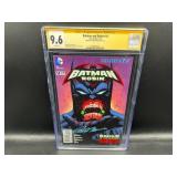 Autographed DC Batman & Robin #14 Comic Book