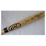 Autographed Pete Rose Blonde Rawlings Baseball Bat