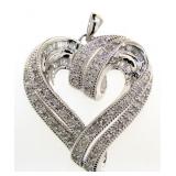 Quality 1.00 ct Diamond Heart Pendant