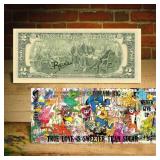 Autographed Famous Iconic Cereal Character $2 Bill