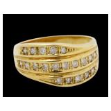 18kt Gold 1/2 ct Designer Diamond Ring