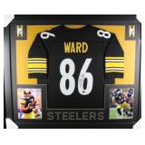 Hines Ward Autographed Framed Jersey
