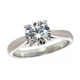 14k Gold 1.37 ct Round Brilliant Lab Diamond Ring
