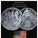 1 Oz: Patriot Series Revolutionary War Silver Coin