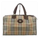 Burberry Nova Check Shadow Horse Boston Bag