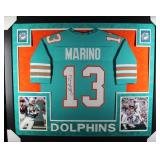 Autographed Dan Marino Framed Jersey