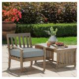 22 x 24 ï¿½ Outdoor Gray Patio Chair Cushion-ONLY