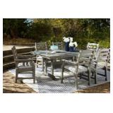 ASHLEY VISOLA 7-PC OUTDOOR DINING TABLE & 6 CHAIRS