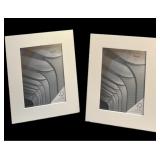 Pair Wide White 5 x 7 Frames