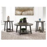 ASHLEY CAITBROOK 3-PIECE COFFEE & END TABLE SET