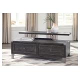 ASHLEY TODOE INDUSTRIAL 54" LIFT-TOP COFFEE TABLE