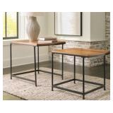 ASHLEY DREZMOORE 2-PIECE NESTING  END TABLE SET