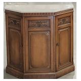 Estate Marble Top Credenza