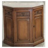 Estate Marble Top Credenza