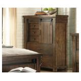 ASHLEY B718 LAKELEIGH RUSTIC 44" BARN DOOR CHEST