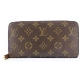 LOUIS VUITTON BROWN MONOGRAM ZIPPY WALLET
