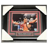 Autographed Mike Tyson Belt Framed Photo