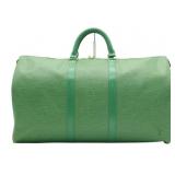 Louis Vuitton Monogram Borneo Green Keepall 50