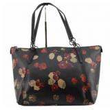 COACH Leather Flower Shoulder Bag