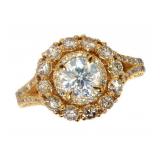 18k Gold 2.70 ct Round Brilliant Diamond Ring