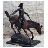 BRONZE ARIZONA COWBOY BY FREDERIC REMININGTON