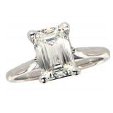 Emerald Cut 2.40 ct VS2 Lab Diamond Ring