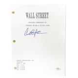 Autographed Charlie Sheen "Wall Street" Script