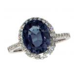 14k Gold 4.35 ct Alexandrite & Diamond Ring